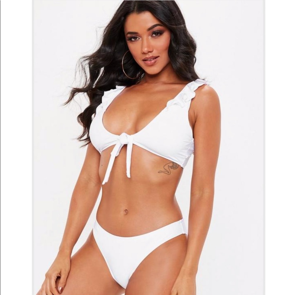 Missguided Tie-Front Bikini Top